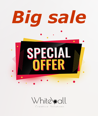 Big sale special offers for website design development and graphics designer